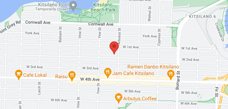 map of 103 2125 W 2ND AVENUE